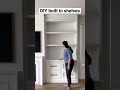 diy built in shelves