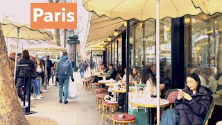 Paris France, HDR walking tour, Boulevard Saint Germain - 4K HDR 60 fps