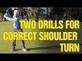 🔥🔥2 Drills for The Correct Shoulder Turn in Golf!