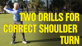 🔥🔥2 Drills for The Correct Shoulder Turn in Golf!