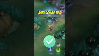 Bane Combo Skill Tips #mobilelegends #mlbb #tutorial