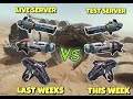 [WR] 💥 STORM | REDEEMER | CANNIBAL REACTOR | LIVE SERVER vs TEST SERVER comparison War Robots WR