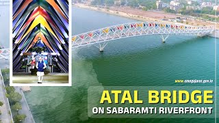 Iconic Atal Bridge built on Sabaramti Riverfront, adding glory to the development of Ahmedabad