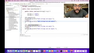 How to Compare two strings in JAVA - Interview question