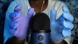 ASMR | Relaxing Exfoliating Scrub Gloves For Sleep | No Talking