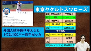 東京ヤクルトスワローズ2024年ドラフト振り返り【シュバルベさん】2025年推し候補は法政大松下選手？