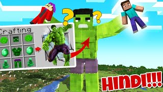 Hulk In Minecraft | Epic Minecraft Hulk [ Hindi / Funny ]