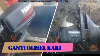 Mesin 5 pk, cara ganti olisel kaki