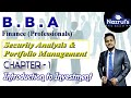 BBA Professional Major Finance Under NU(Security Analysis & Portfolio Mgt) Chapter-1