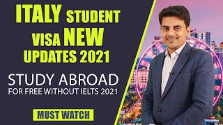 Italy Student Visa New Updates 2021 : International Students | Study Abroad for Free
