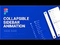 #figma Collapsible Sidebar Animation Tutorial | Smooth UI Interaction Design | Design by Shen