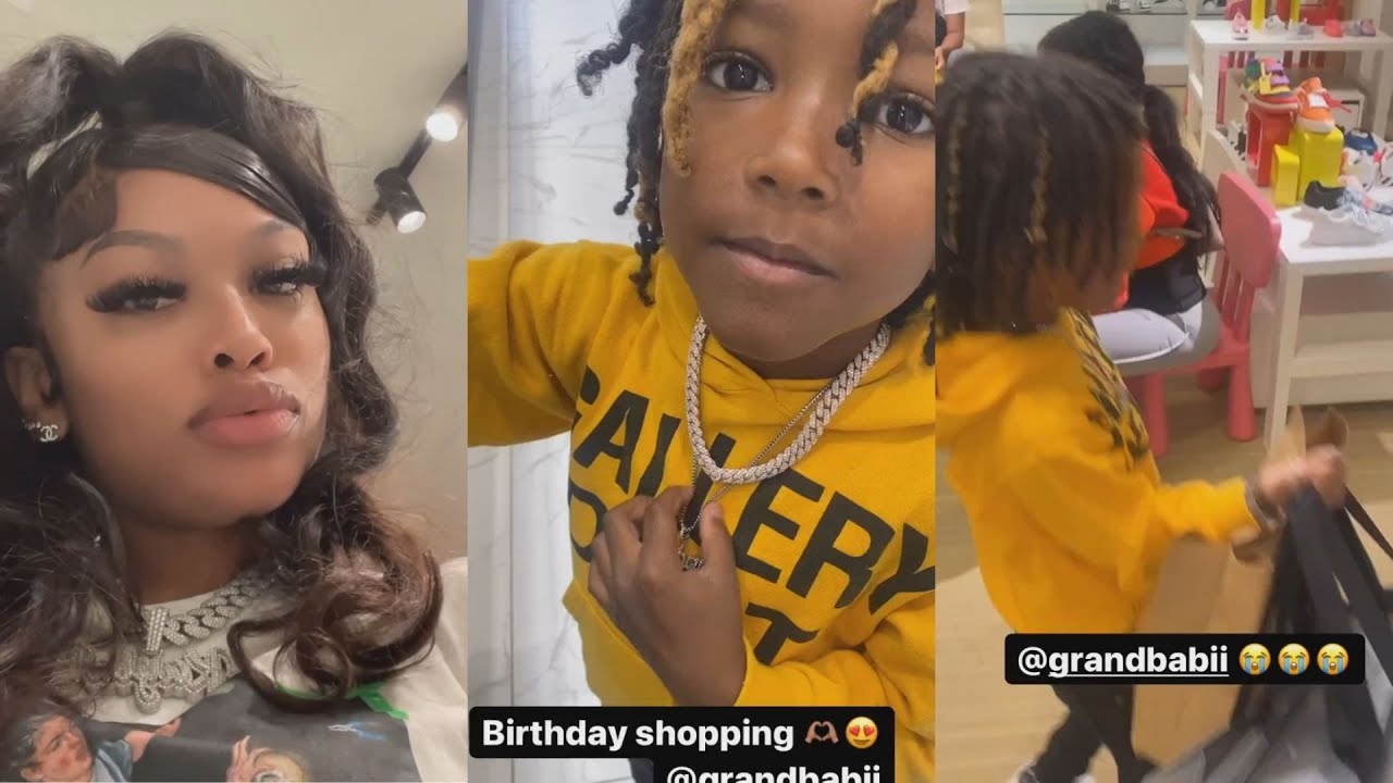 Kayla B(King Von’s Sis) Takes Her Son Amiri Shopping - YouTube