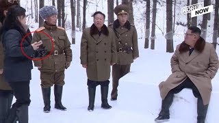 [Documentary] N.K. First Lady Ri Sol-ju seen with smartphone and sunglasses in front of Kim Jong-un