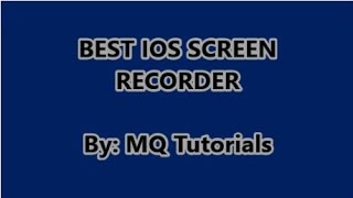 How to Record Your iPhone Screen (IOS Screen Recorder - DISPLAY RECORDER -  Cydia Tweak)