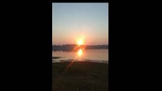 គន់ថ្ងៃលិចនៅស្រះស្រង់_sun set at Sras Srong