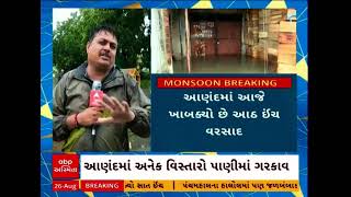 Anand Rain Update |  સવારથી જ પડી રહેલા આવીરત વરસાદે આણંદ શહેરને કર્યું પાણી પાણી