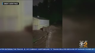 Ida Remnants Cause Major Flooding In West Caldwell, New Jersey