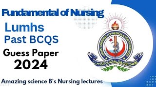 BSN || FON I GUESS PAPER|| must watch||2024 ||LUMHS|| PAST BCQS|| 1ST SEMESTER