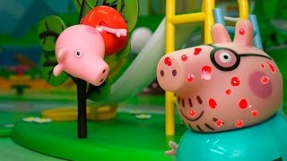 Видео для детей с игрушками свинка Пеппа! Детский мультик о Дружбе.