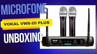 Microfone Sem Fio Vokal VWS-20 PLus UNboxing