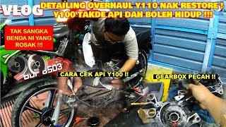 RESTORE YAMAHA SS 110 SADAI | PERHH GEARBOX PECAH DUA | CARA CEK Y100 TAKDE API | STADIUM BARU SEL ?