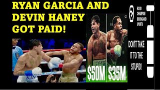 Haney and Garcia broke the bank #money #garciahaney #ryangarcia #devinhaney #tyson #jakepaul #floyd