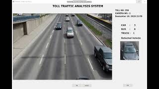 TOLL TRAFFIC ANALYSIS SYSTEM IN PYTHON AND OPENCV 😊