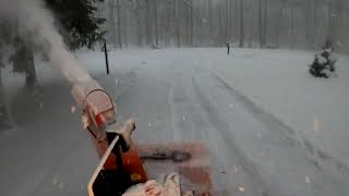 Snowblowing the First Lake Effect Event in my Area 2022