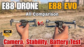 E88 Camera Drone v/s E88 Evo Brushless Camera Drone - Best Camera Drone Under ₹2000