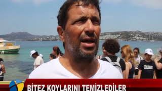 BİTEZ KOYLARINI TEMİZLEDİLER