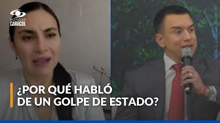 Vicepresidenta de Ecuador, Verónica Abad, se refiere a la tensión política con Daniel Noboa