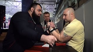 ZAUR PAIZULAEV vs KRASIMIR KOSTADINOV / AMC Arm Wrestling Afterpull