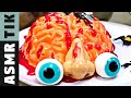 Klunatik Eating BRAIN, EYEBALLS. a TONGUE & more for Halloween ASMR Dinner! Eating Sounds!