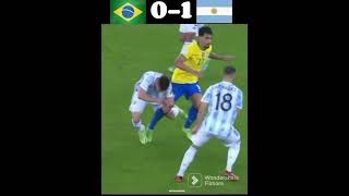 Brazil vs Argentina Copa 2021 final Highlight #football #final #shorts