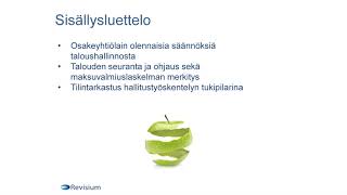 Menestyvän yrityksen taloushallinto ja hallitustyöskentely