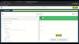 C++ Essentials   Part 1 Module 2 Quiz