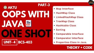 Java OOPS in One Shot | Unit-4 | Part-3 OOPS With Java 4th Sem BCS 403 | Java Collection Framework