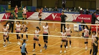 「デンソーエアリービーズ 【ウオーミングアップ】」2017/01/14（土）　２０１６／１７ Ｖ・リーグ女子バレー