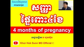 សញ្ញា ផ្ទៃពោះ៤ខែ/4 months of pregnancy l Khor Hok Sunn MD Official