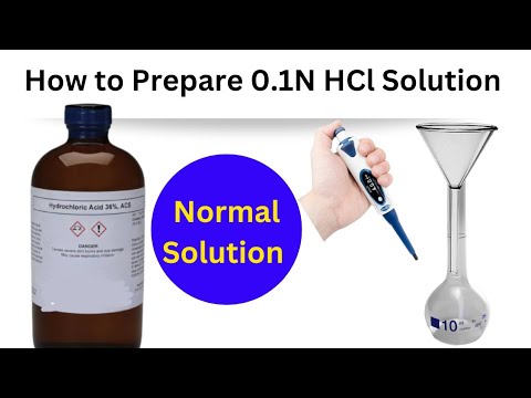 how to prepare 0 1 normal HCl and H2SO4 solution how to prepare 0 1 normal HCl and H2SO4 solution