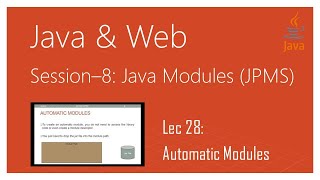 Java 9 Modularity (Java 9 Modules Tutorial) (JPMS) | Part 28 | Automatic Modules