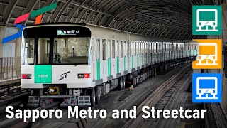 [4K] 🇯🇵 札幌地下鉄と路面電車｜全路線紹介