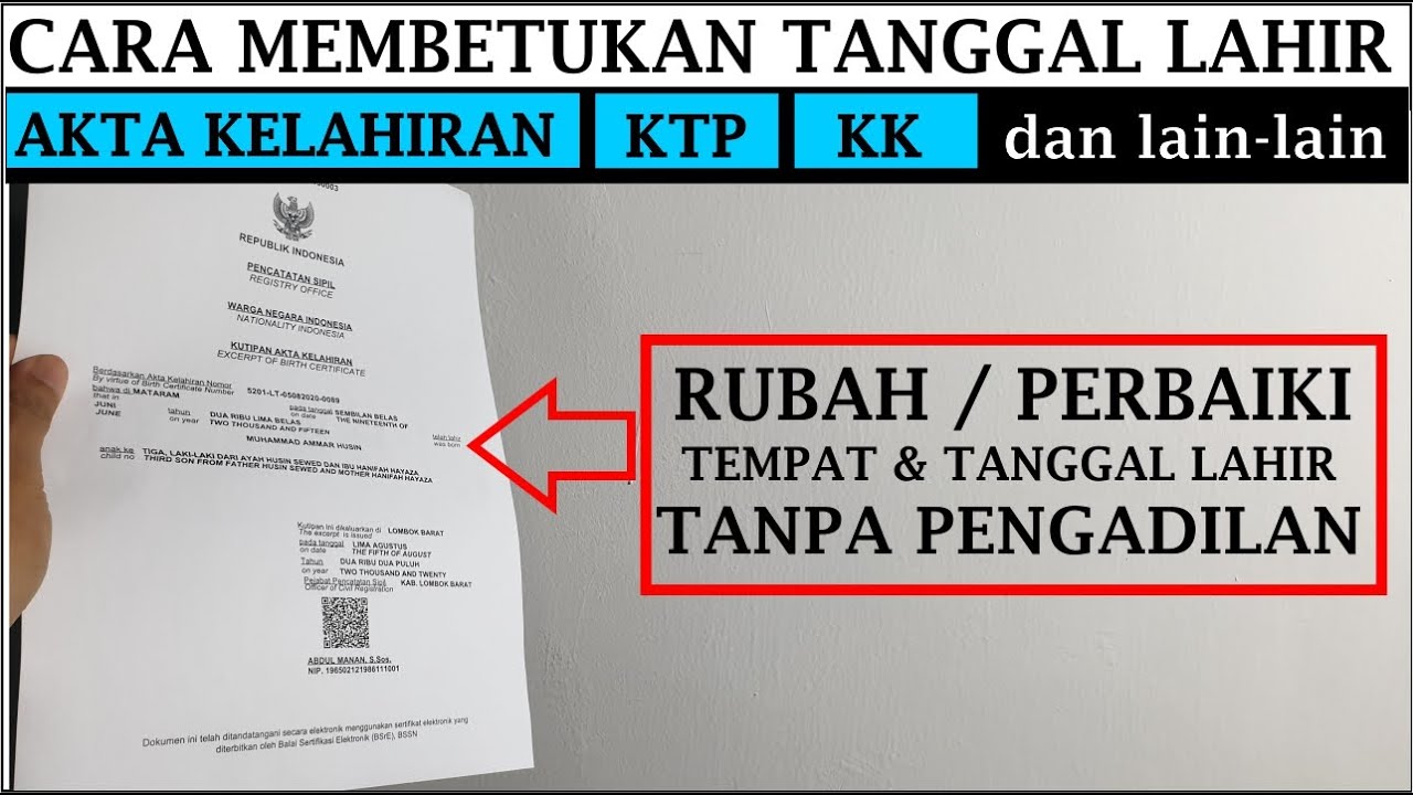 Cara Memperbaiki Tanggal Lahir Di KTP, KK Dll - Punya 2 NIK Berbeda Di ...