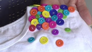 Decorating Clothes With Buttons : Sewing, Sketching \u0026 Fabric Care