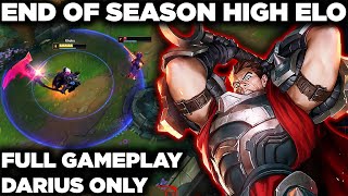 High Elo Darius Gameplay | Full Commentary | Crazy End of Season Games | How to Play Darius Guide