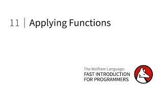 Fast Introduction for Programmers: Applying Functions