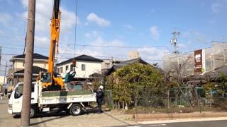 モッコ大活躍です②        愛知県岩倉市ニワホーム‼︎