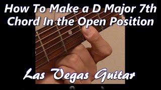 How to Make a D Major 7th Chord in the Open Position