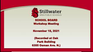 School Board Meeting - November 18, 2021