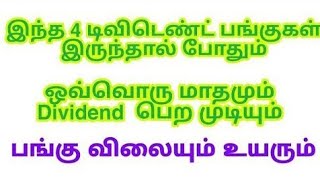 இந்த 4 டிவிடெண்ட் பங்குகள் இருந்தால் போதும்|ஒவ்வொரு மாதமும் Dividend @Thamizhinvestor